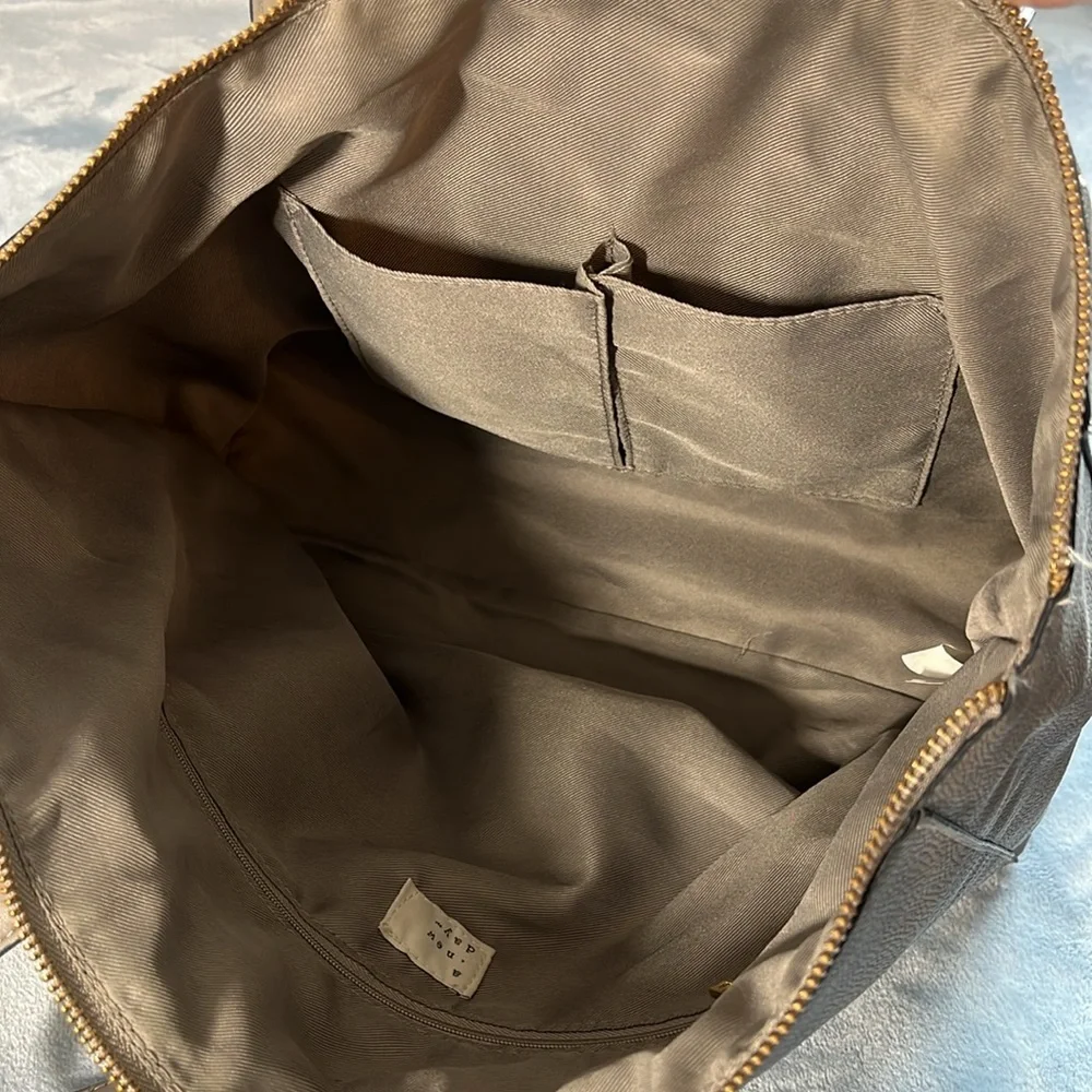 A New Day Elegant Taupe Tote Bag - Picture 6 of 14